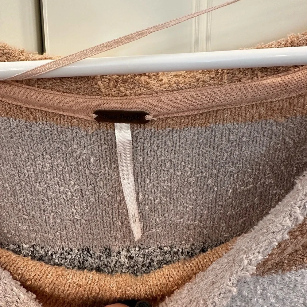 Free People Off-the-Shoulder Striped Sweater - Multicolor